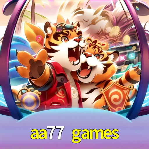 Imagem promocional da aa77 games mostrando a plataforma e suas vantagens